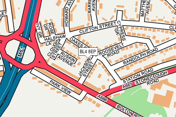 BL4 8EP map - OS OpenMap – Local (Ordnance Survey) BL4 8EP map - OS OpenMap – Local (Ordnance Survey)