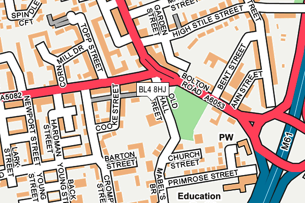 BL4 8HJ map - OS OpenMap – Local (Ordnance Survey) BL4 8HJ map - OS OpenMap – Local (Ordnance Survey)