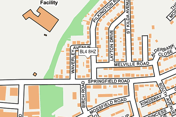 BL4 8HZ map - OS OpenMap – Local (Ordnance Survey) BL4 8HZ map - OS OpenMap – Local (Ordnance Survey)
