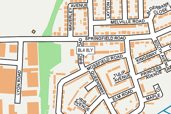 BL4 8LY map - OS OpenMap – Local (Ordnance Survey) BL4 8LY map - OS OpenMap – Local (Ordnance Survey)