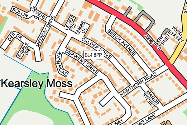 BL4 8PP map - OS OpenMap – Local (Ordnance Survey) BL4 8PP map - OS OpenMap – Local (Ordnance Survey)