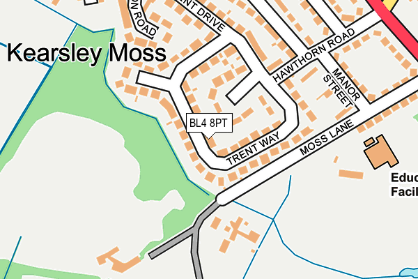 BL4 8PT map - OS OpenMap – Local (Ordnance Survey) BL4 8PT map - OS OpenMap – Local (Ordnance Survey)