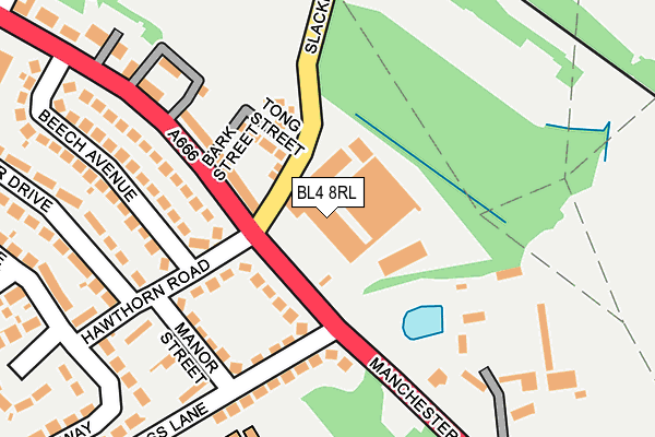 BL4 8RL map - OS OpenMap – Local (Ordnance Survey)