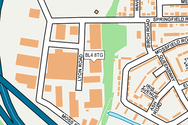 BL4 8TG map - OS OpenMap – Local (Ordnance Survey) BL4 8TG map - OS OpenMap – Local (Ordnance Survey)