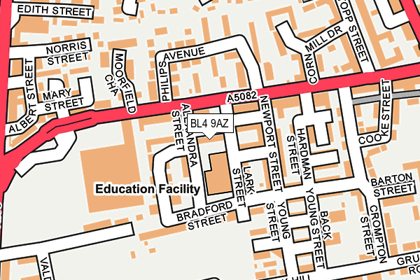 BL4 9AZ map - OS OpenMap – Local (Ordnance Survey) BL4 9AZ map - OS OpenMap – Local (Ordnance Survey)