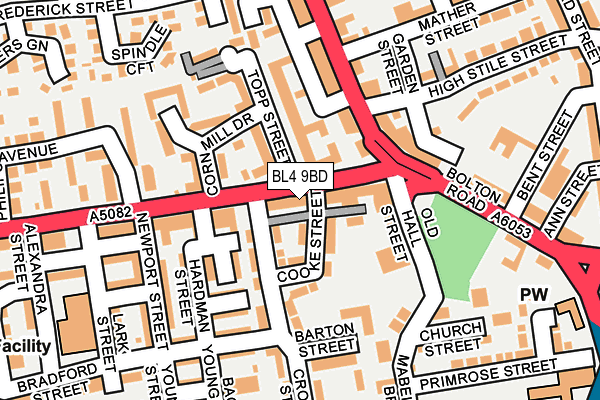 BL4 9BD map - OS OpenMap – Local (Ordnance Survey) BL4 9BD map - OS OpenMap – Local (Ordnance Survey)
