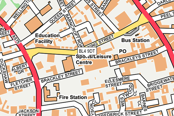 BL4 9DT map - OS OpenMap – Local (Ordnance Survey) BL4 9DT map - OS OpenMap – Local (Ordnance Survey)