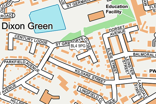 BL4 9PG map - OS OpenMap – Local (Ordnance Survey) BL4 9PG map - OS OpenMap – Local (Ordnance Survey)
