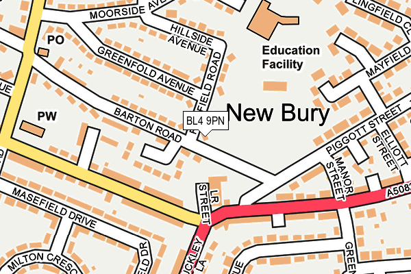 BL4 9PN map - OS OpenMap – Local (Ordnance Survey) BL4 9PN map - OS OpenMap – Local (Ordnance Survey)