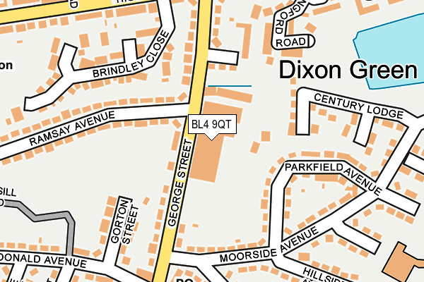 BL4 9QT map - OS OpenMap – Local (Ordnance Survey) BL4 9QT map - OS OpenMap – Local (Ordnance Survey)
