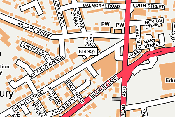 BL4 9QY map - OS OpenMap – Local (Ordnance Survey) BL4 9QY map - OS OpenMap – Local (Ordnance Survey)