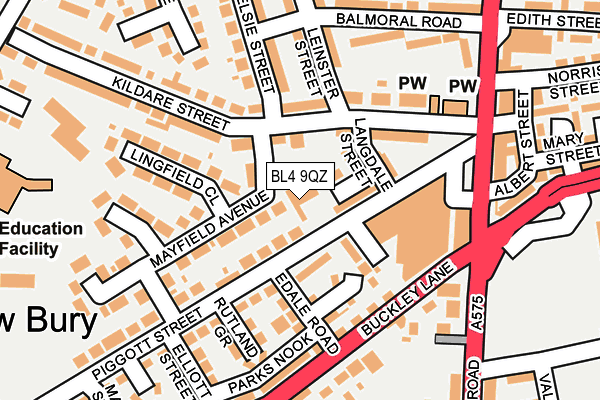 BL4 9QZ map - OS OpenMap – Local (Ordnance Survey) BL4 9QZ map - OS OpenMap – Local (Ordnance Survey)