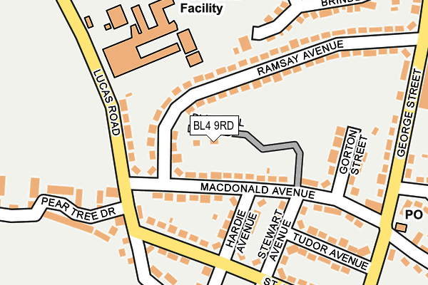 BL4 9RD map - OS OpenMap – Local (Ordnance Survey) BL4 9RD map - OS OpenMap – Local (Ordnance Survey)