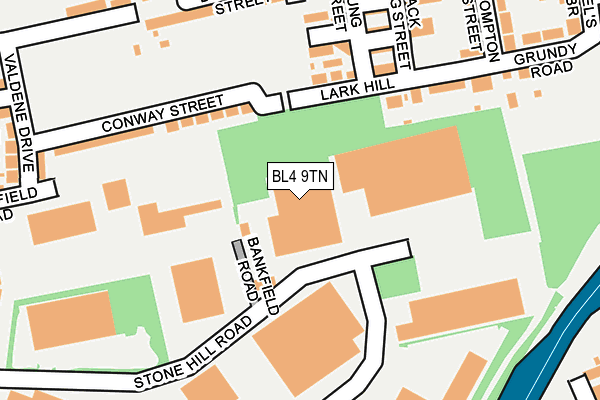 BL4 9TN map - OS OpenMap – Local (Ordnance Survey) BL4 9TN map - OS OpenMap – Local (Ordnance Survey)