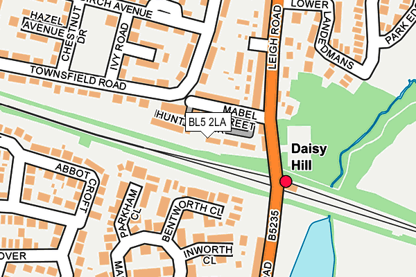 BL5 2LA map - OS OpenMap – Local (Ordnance Survey)