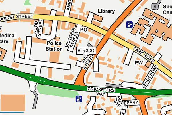 BL5 3DQ map - OS OpenMap – Local (Ordnance Survey) BL5 3DQ map - OS OpenMap – Local (Ordnance Survey)