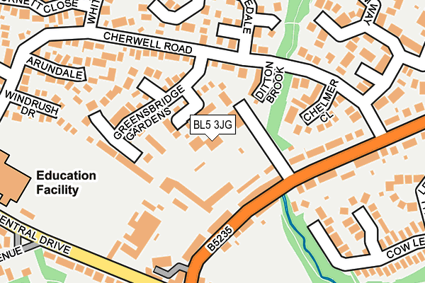 BL5 3JG map - OS OpenMap – Local (Ordnance Survey) BL5 3JG map - OS OpenMap – Local (Ordnance Survey)
