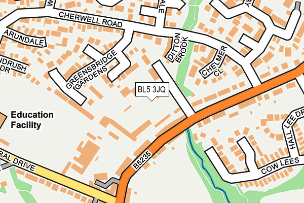 BL5 3JQ map - OS OpenMap – Local (Ordnance Survey) BL5 3JQ map - OS OpenMap – Local (Ordnance Survey)