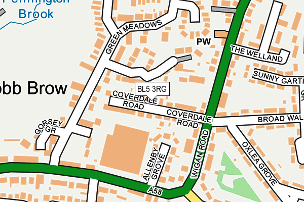 BL5 3RG map - OS OpenMap – Local (Ordnance Survey) BL5 3RG map - OS OpenMap – Local (Ordnance Survey)