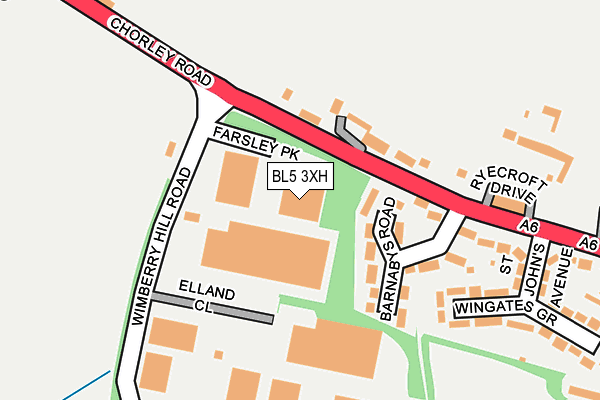 BL5 3XH map - OS OpenMap – Local (Ordnance Survey) BL5 3XH map - OS OpenMap – Local (Ordnance Survey)