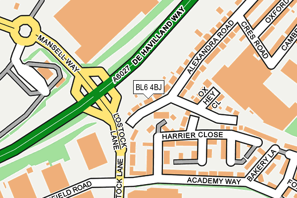 BL6 4BJ map - OS OpenMap – Local (Ordnance Survey) BL6 4BJ map - OS OpenMap – Local (Ordnance Survey)