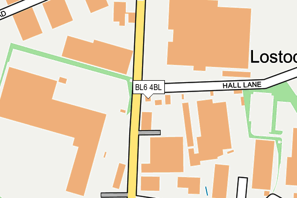 BL6 4BL map - OS OpenMap – Local (Ordnance Survey) BL6 4BL map - OS OpenMap – Local (Ordnance Survey)