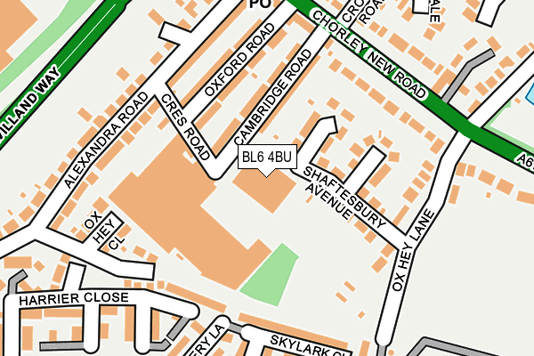 BL6 4BU map - OS OpenMap – Local (Ordnance Survey) BL6 4BU map - OS OpenMap – Local (Ordnance Survey)