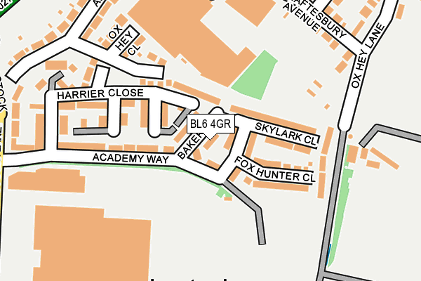 BL6 4GR map - OS OpenMap – Local (Ordnance Survey) BL6 4GR map - OS OpenMap – Local (Ordnance Survey)