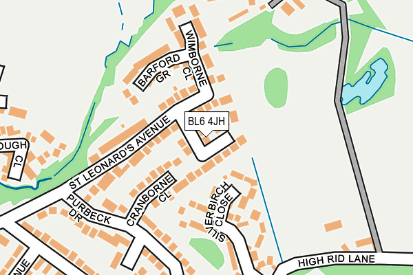 BL6 4JH map - OS OpenMap – Local (Ordnance Survey) BL6 4JH map - OS OpenMap – Local (Ordnance Survey)