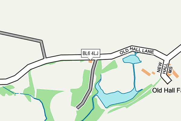 BL6 4LJ map - OS OpenMap – Local (Ordnance Survey) BL6 4LJ map - OS OpenMap – Local (Ordnance Survey)