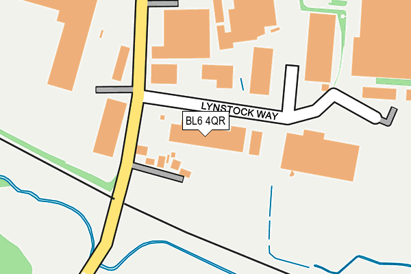 BL6 4QR map - OS OpenMap – Local (Ordnance Survey) BL6 4QR map - OS OpenMap – Local (Ordnance Survey)