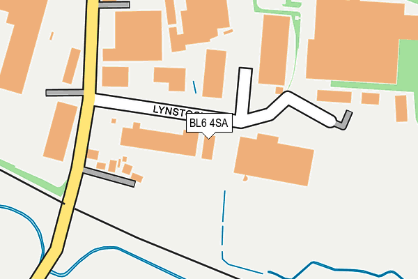BL6 4SA map - OS OpenMap – Local (Ordnance Survey) BL6 4SA map - OS OpenMap – Local (Ordnance Survey)