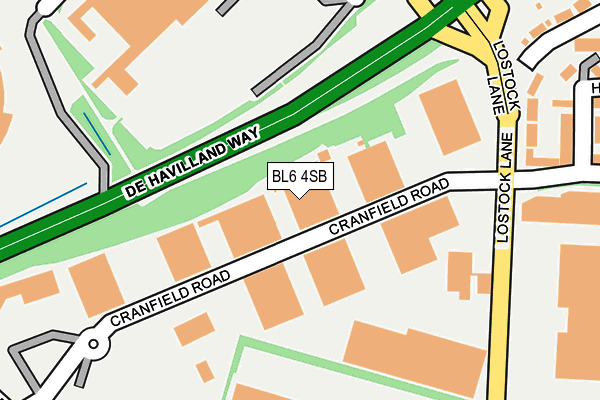 BL6 4SB map - OS OpenMap – Local (Ordnance Survey) BL6 4SB map - OS OpenMap – Local (Ordnance Survey)