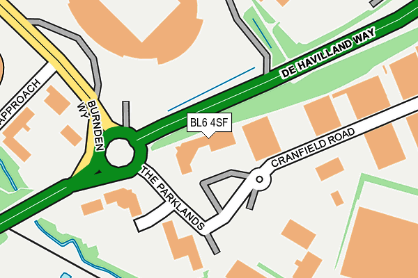 BL6 4SF map - OS OpenMap – Local (Ordnance Survey) BL6 4SF map - OS OpenMap – Local (Ordnance Survey)