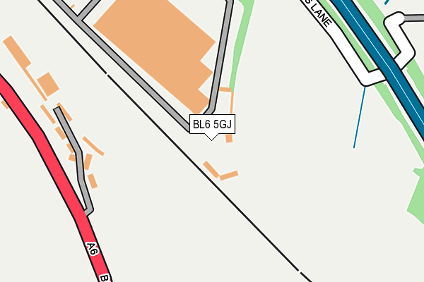 BL6 5GJ map - OS OpenMap – Local (Ordnance Survey) BL6 5GJ map - OS OpenMap – Local (Ordnance Survey)