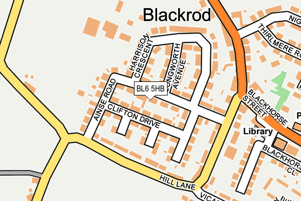 BL6 5HB map - OS OpenMap – Local (Ordnance Survey) BL6 5HB map - OS OpenMap – Local (Ordnance Survey)