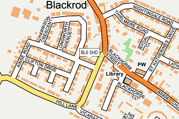 BL6 5HD map - OS OpenMap – Local (Ordnance Survey) BL6 5HD map - OS OpenMap – Local (Ordnance Survey)