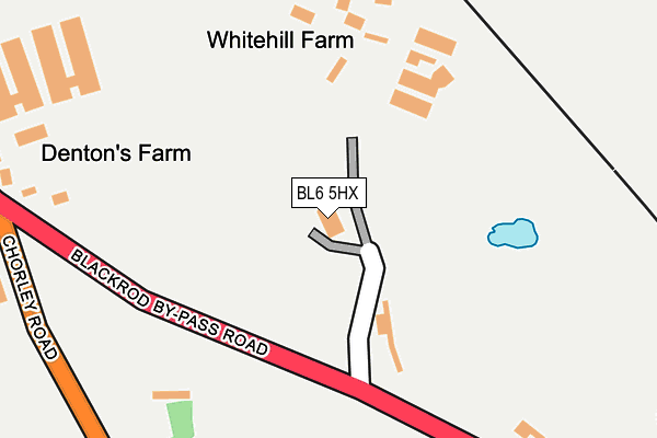 BL6 5HX map - OS OpenMap – Local (Ordnance Survey) BL6 5HX map - OS OpenMap – Local (Ordnance Survey)