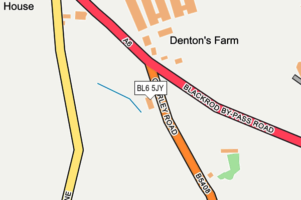 BL6 5JY map - OS OpenMap – Local (Ordnance Survey) BL6 5JY map - OS OpenMap – Local (Ordnance Survey)
