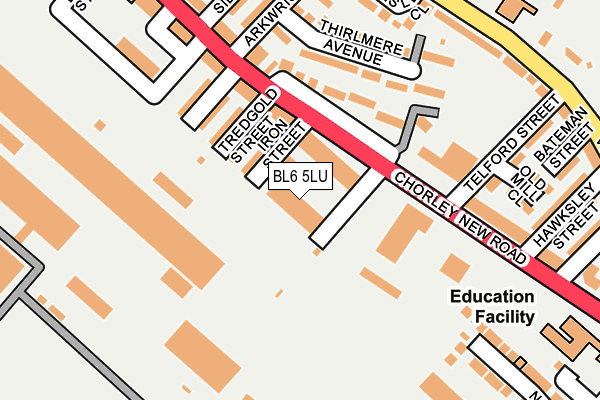 BL6 5LU map - OS OpenMap – Local (Ordnance Survey) BL6 5LU map - OS OpenMap – Local (Ordnance Survey)