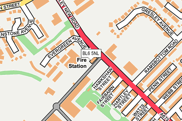 BL6 5NL map - OS OpenMap – Local (Ordnance Survey) BL6 5NL map - OS OpenMap – Local (Ordnance Survey)