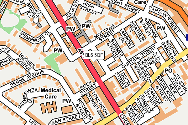 BL6 5QF map - OS OpenMap – Local (Ordnance Survey) BL6 5QF map - OS OpenMap – Local (Ordnance Survey)