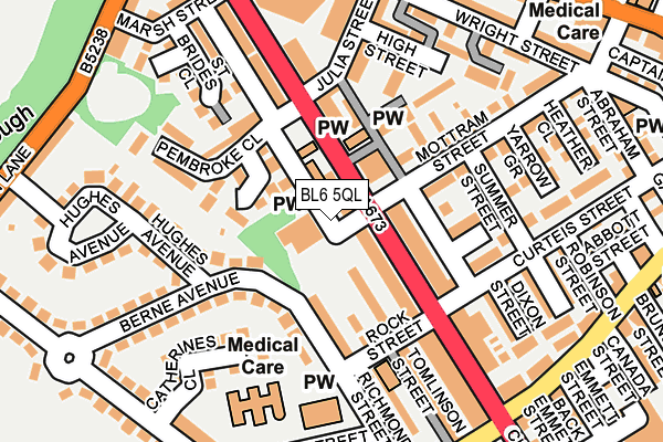 BL6 5QL map - OS OpenMap – Local (Ordnance Survey) BL6 5QL map - OS OpenMap – Local (Ordnance Survey)