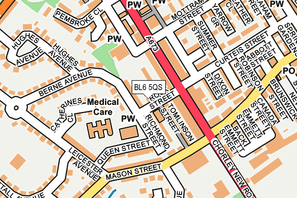 BL6 5QS map - OS OpenMap – Local (Ordnance Survey) BL6 5QS map - OS OpenMap – Local (Ordnance Survey)