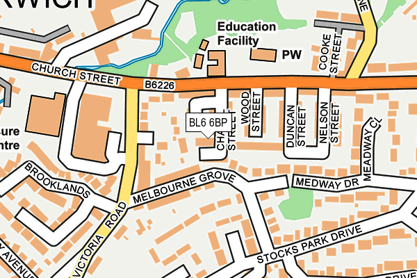 BL6 6BP map - OS OpenMap – Local (Ordnance Survey) BL6 6BP map - OS OpenMap – Local (Ordnance Survey)