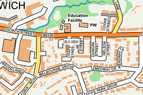 BL6 6BW map - OS OpenMap – Local (Ordnance Survey) BL6 6BW map - OS OpenMap – Local (Ordnance Survey)