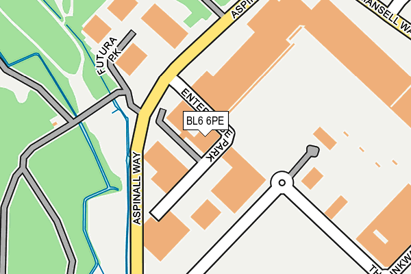 BL6 6PE map - OS OpenMap – Local (Ordnance Survey) BL6 6PE map - OS OpenMap – Local (Ordnance Survey)