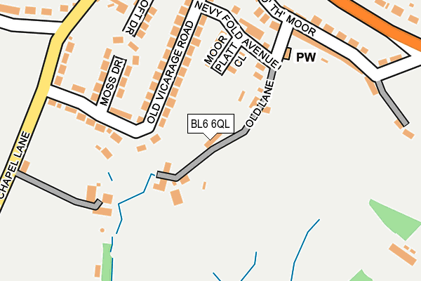 BL6 6QL map - OS OpenMap – Local (Ordnance Survey) BL6 6QL map - OS OpenMap – Local (Ordnance Survey)