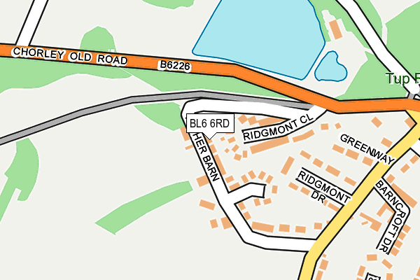 BL6 6RD map - OS OpenMap – Local (Ordnance Survey) BL6 6RD map - OS OpenMap – Local (Ordnance Survey)
