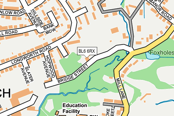 BL6 6RX map - OS OpenMap – Local (Ordnance Survey) BL6 6RX map - OS OpenMap – Local (Ordnance Survey)